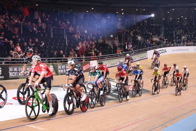 DEU, Sixdays Weekend 2025, 31 01 2025, Velodrom, Berlin, DEU, Sixdays Weekend 2025, in the picture field of riders photo Juergen Engler nordphoto GmbH nordphotoxGmbHx xEngler nph00076