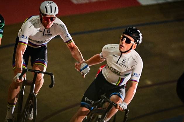 Roger KLUGE, Theo REINHARDT Sixdays Berlin 2025 Roger KLUGE, Theo REINHARDT 1 day Sixdays Berlin 2025 Berlin six-day race on January 31, 2025 at the Velodrom Berlin