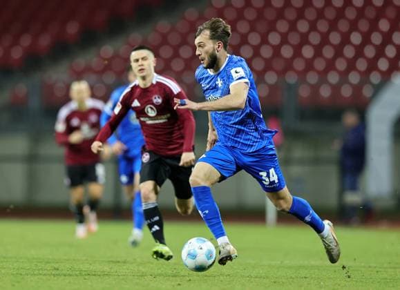 31 01 2025 Soccer Season 2024 2025 2 Soccer Bundesliga 20 Matchday 1 FC Nürnberg FCN Club SV Darmstadt 98 SVD Lilien Sportfoto Zink DaMa xdaxmax DFL regulations prohibit any use of photographs as image sequences and or quasi video only for editorial use Killian Corredor 34, SV Darmstadt 98 D98 SV98