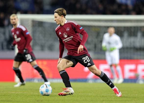31 01 2025 Soccer Season 2024 2025 2 Soccer Bundesliga 20 Matchday 1 FC Nürnberg FCN Club SV Darmstadt 98 SVD Lilien Sportfoto Zink DaMa xdaxmax DFL regulations prohibit any use of photographs as image sequences and or quasi video only for editorial use Caspar Jander 20, 1 FC Nürnberg FCN