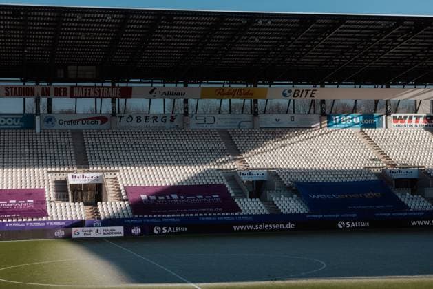01 02 2025, Women, Soccer, 1 BL, Season 2024 2025, SGS Essen vs 1 FC Koeln Former place in the stadium, match cancellation Essen Stadion an der Hafenstrasse NRW Germany