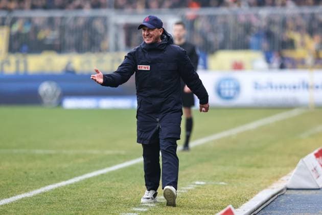 Coach Gerhard Struber 1 FC Köln 2 Soccer Bundesliga Season 2024 2025 Eintracht Braunschweig vs 1 FC Köln at Eintracht Stadium in Braunschweig Soccer,Man,Men,Germany,01 02 2025