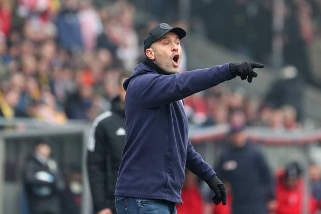 Braunschweig vs Cologne, 2 BL Braunschweig, 01 02 2025, FOOTBALL Eintracht Braunschweig vs 1 FC Cologne, 2 BL, Season 2024 25 Head coach Daniel Scherning Eintracht Braunschweig Braunschweig