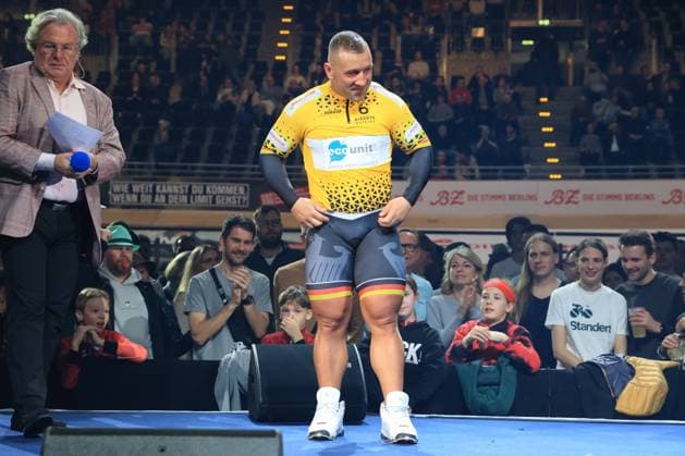 DEU, Sixdays Weekend, 02 02 2025, Velodrom, Berlin, DEU, Sixdays Weekend, in the picture award ceremony, sprinter, Robert Foerstemann Foto Juergen Engler nordphoto GmbH nordphotoxGmbHx xEngler nph00076