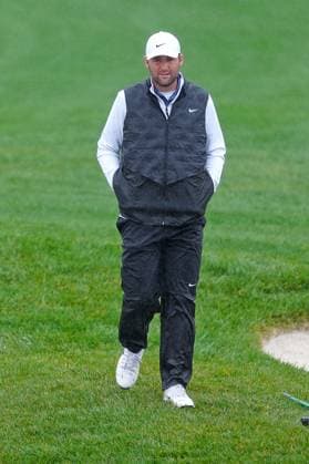 PEBBLE BEACH, CA - FEBRUARY 01: PGA, Golf Herren golfer Scottie Scheffler walks the 17th hole during the third round of the AT&T Pebble Beach Pro AM on February 1, 2025, at Pebble Beach Golf Links in Pebble Beach, California. (Photo by Brian Spurlock Icon Sportswire) GOLF: FEB 01 PGA AT&T Pebble Beach Pro-Am EDITORIAL USE ONLY Icon25020157