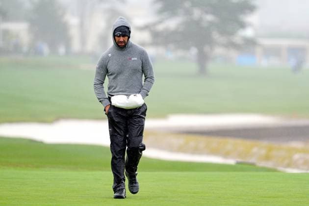 PEBBLE BEACH, CA - FEBRUARY 01: PGA, Golf Herren golfer Erik van Rooyen walks the 18th hole during the third round of the AT&T Pebble Beach Pro AM on February 1, 2025, at Pebble Beach Golf Links in Pebble Beach, California. (Photo by Brian Spurlock Icon Sportswire) GOLF: FEB 01 PGA AT&T Pebble Beach Pro-Am EDITORIAL USE ONLY Icon25020161