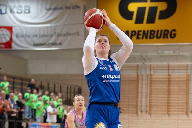 Halle, Germany 01 February 2025 Toyota DBBL 2024 2025 Syntainics MBC vs Saarlouis Royals In the picture River Baldwin Halle SWH arena Sachsen Anhalt Copyright: xFotostandx xxBallaschx