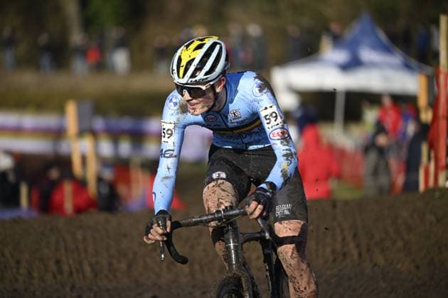 2025 UCI Cyclo-Cross WC - Men Junior LIEVIN, FRANCE - FEBRUARY 02 : Vanden Eynde Mats (BEL) in action during the 2025 UCI Cyclo-Cross World Championships for Men Junior on February 02, 2025 in Lievin, France, 02 02 2025 Lievin France  Copyright: xNicoxVereeckenx