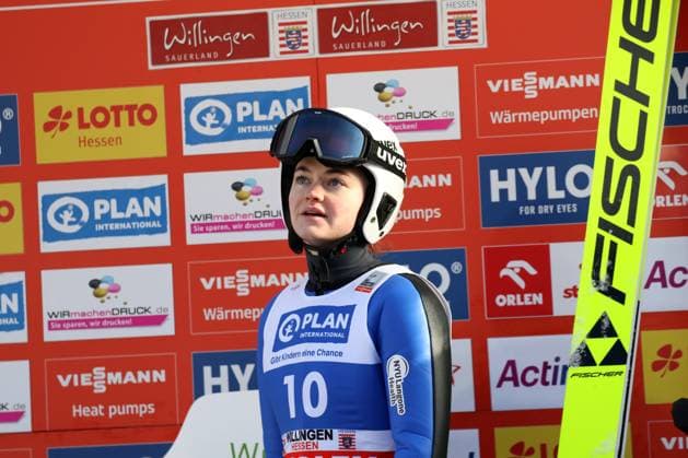 Ski jumping, Paige Jones criticises the FIS World Ski Federation and complains about material control, archive images