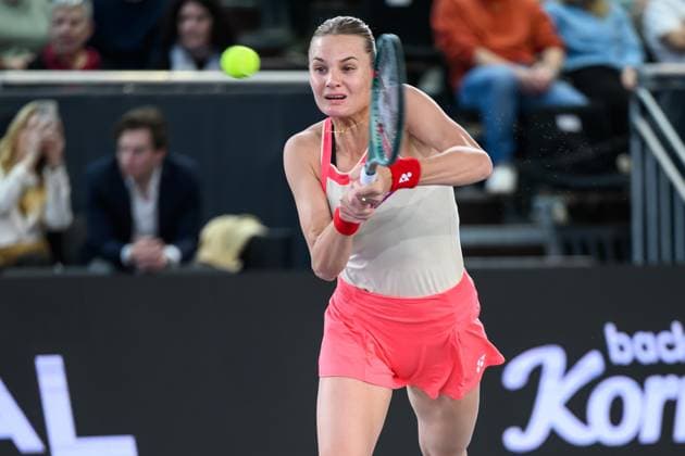 TENNIS - WTA, Tennis Damen Upper Austria Ladies Linz LINZ,AUSTRIA,02.FEB.25 - TENNIS - WTA Tour, Upper Austria Ladies Linz. Image shows Dayana Yastremska (UKR).  GEPAxpictures xChristianxMoser