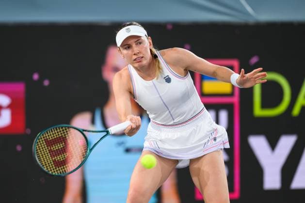 TENNIS - WTA, Tennis Damen Upper Austria Ladies Linz LINZ,AUSTRIA,02.FEB.25 - TENNIS - WTA Tour, Upper Austria Ladies Linz. Image shows Ekaterina Alexandrova (RUS).  GEPAxpictures xChristianxMoser