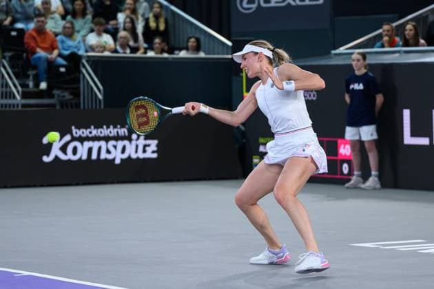 TENNIS - WTA, Tennis Damen Upper Austria Ladies Linz LINZ,AUSTRIA,02.FEB.25 - TENNIS - WTA Tour, Upper Austria Ladies Linz. Image shows Ekaterina Alexandrova (RUS).  GEPAxpictures xChristianxMoser