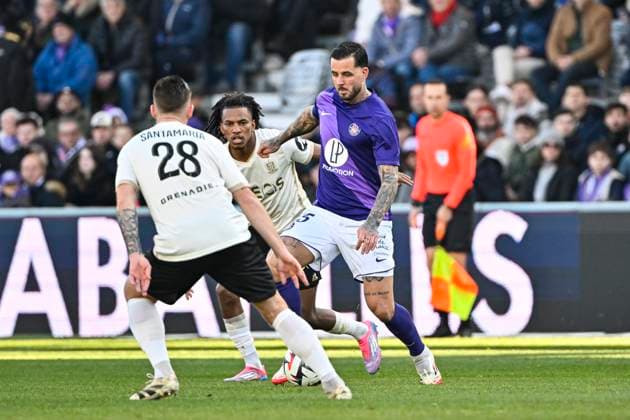 FOOTBALL : Toulouse vs Nice - 20eme Journee de Ligue 1 McDonald S - Toulouse - 02 02 2025 Aron Donnum (tfc) Toulouse  Copyright: xThierryxBretonx