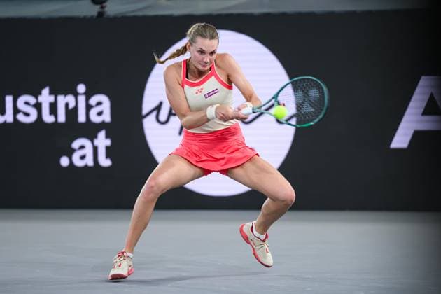 TENNIS - WTA, Tennis Damen Upper Austria Ladies Linz LINZ,AUSTRIA,02.FEB.25 - TENNIS - WTA Tour, Upper Austria Ladies Linz. Image shows Dayana Yastremska (UKR).  GEPAxpictures xChristianxMoser