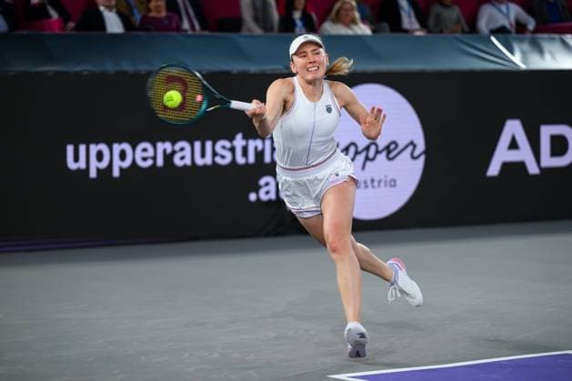 TENNIS - WTA, Tennis Damen Upper Austria Ladies Linz LINZ,AUSTRIA,02.FEB.25 - TENNIS - WTA Tour, Upper Austria Ladies Linz. Image shows Ekaterina Alexandrova (RUS).  GEPAxpictures xChristianxMoser