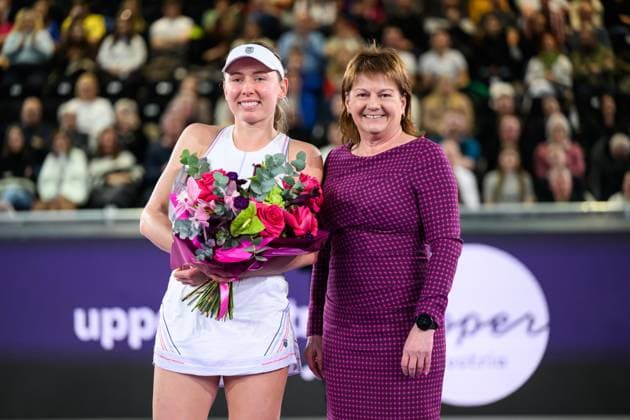 TENNIS - WTA, Tennis Damen Upper Austria Ladies Linz LINZ,AUSTRIA,02.FEB.25 - TENNIS - WTA Tour, Upper Austria Ladies Linz. Image shows Ekaterina Alexandrova (RUS).  GEPAxpictures xChristianxMoser