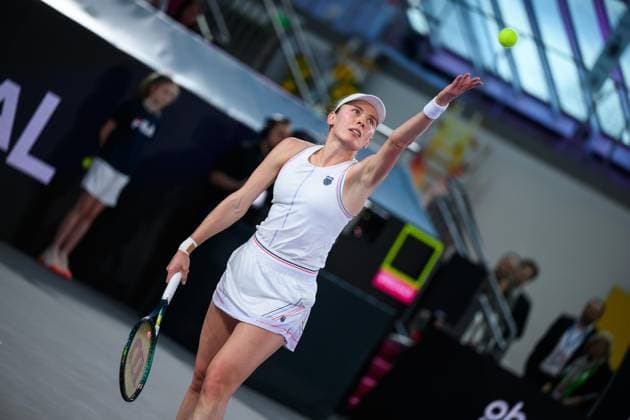 TENNIS - WTA, Tennis Damen Upper Austria Ladies Linz LINZ,AUSTRIA,02.FEB.25 - TENNIS - WTA Tour, Upper Austria Ladies Linz. Image shows Ekaterina Alexandrova (RUS).  GEPAxpictures xChristianxMoser