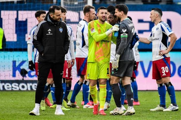 Sven Höh Goalkeeping Coach Heuer Fernandes Daniel HSV Ron Robert Zieler Hannover Germany , Hamburg , Volksparkstadion , Football , 2 Bundesliga , Hamburger SV Hannover 96
