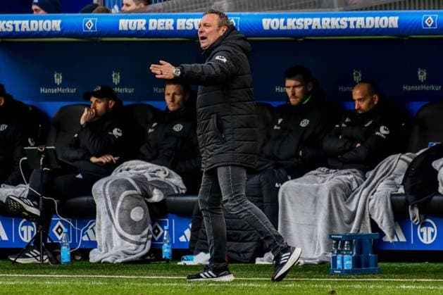 André Breitenreiter Coach Hannover Germany , Hamburg , Volksparkstadion , Football , 2 Bundesliga , Hamburger SV Hannover 96