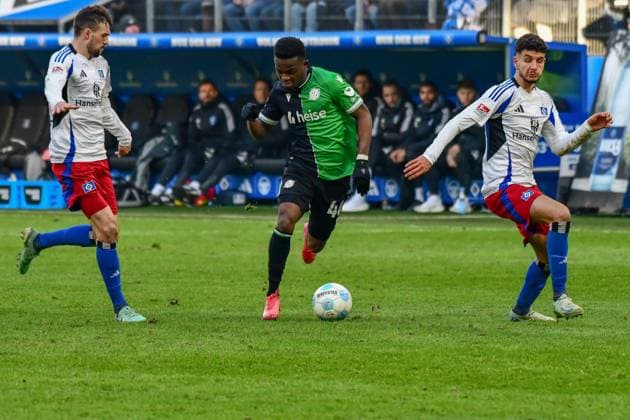 Meffert Jonas Daniel Elfadli HSV 40 Rabbi Matondo Hanover Germany , Hamburg , Volksparkstadion , Football , 2 Bundesliga , Hamburger SV Hannover 96