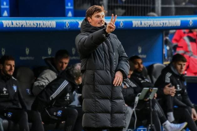 Coach Merlin Polzin HSV Germany , Hamburg , Volksparkstadion , Football , 2 Bundesliga , Hamburger SV Hannover 96