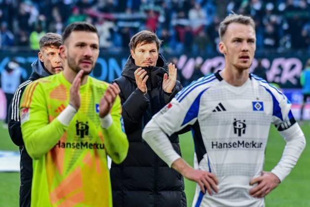 Final cheer Heuer Fernandes Daniel Co Coach Loic Fave Coach Merlin Polzin Schonlau Sebastian HSV Germany , Hamburg , Volksparkstadion , Football , 2 Bundesliga , Hamburger SV Hannover 96