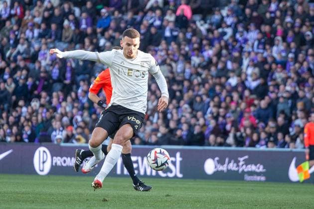 FOOTBALL : Toulouse FC VS OGC Nice - Ligue 1 McDonald s - 02 02 2025 TOULOUSE, FRANCE - FEBRUARY 02 - FOOTBALL : Badredine BOUANANI during the 20th Day of the Ligue 1 McDonald s : Toulouse FC VS OGC Nice at the TFC Stadium on February 02, 2025 in Toulouse, France  Copyright: x(PhotoxbyxSylvainxDionisio PsnewZ)x