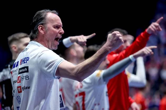 IHF Men Handball World Championship, WM, Weltmeisterschaft Croatia v Denmark OSLO, NORWAY - FEBRUARY 02: Head coach of Croatia Dagur Sigurdsson reacts during the 2025 IHF Men s Handball World Championship Final match between Croatia and Denmark at Unity Arena on February 02, 2025 in Oslo, Norway.  SanjinxStrukic PIXSELL