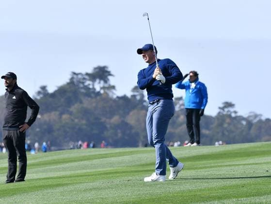 February 2, 2025, Pebble Beach, Ca, USA: Rory McIlroy during the final round of the AT&T Pebble Beach Pro-Am 2025 at Pebble Beach Golf Links on February 02, 2025 in Pebble Beach, California. Photo: Casey Flanigan imageSPACE Pebble Beach USA - ZUMAi237 20250202_zsa_i237_001 Copyright: xFlanigan Imagespacex
