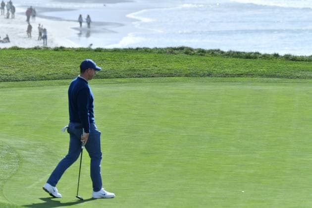 February 2, 2025, Pebble Beach, Ca, USA: Rory McIlroy during the final round of the AT&T Pebble Beach Pro-Am 2025 at Pebble Beach Golf Links on February 02, 2025 in Pebble Beach, California. Photo: Casey Flanigan imageSPACE Pebble Beach USA - ZUMAi237 20250202_zsa_i237_003 Copyright: xFlanigan Imagespacex