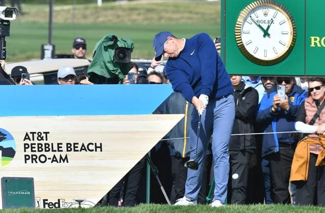 February 2, 2025, Pebble Beach, Ca, USA: Rory McIlroy during the final round of the AT&T Pebble Beach Pro-Am 2025 at Pebble Beach Golf Links on February 02, 2025 in Pebble Beach, California. Photo: Casey Flanigan imageSPACE Pebble Beach USA - ZUMAi237 20250202_zsa_i237_010 Copyright: xFlanigan Imagespacex