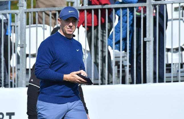 February 2, 2025, Pebble Beach, Ca, USA: Rory McIlroy during the final round of the AT&T Pebble Beach Pro-Am 2025 at Pebble Beach Golf Links on February 02, 2025 in Pebble Beach, California. Photo: Casey Flanigan imageSPACE Pebble Beach USA - ZUMAi237 20250202_zsa_i237_017 Copyright: xFlanigan Imagespacex