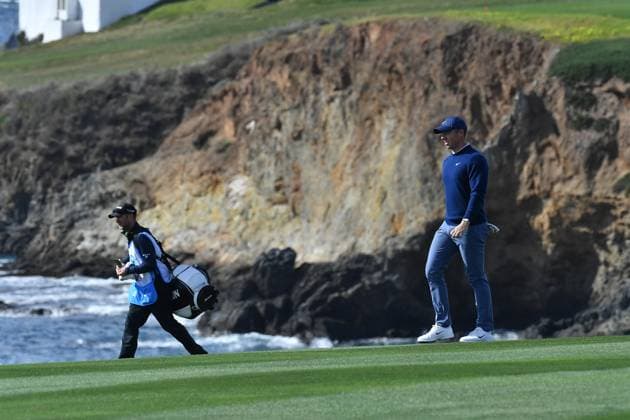 February 2, 2025, Pebble Beach, Ca, USA: Rory McIlroy during the final round of the AT&T Pebble Beach Pro-Am 2025 at Pebble Beach Golf Links on February 02, 2025 in Pebble Beach, California. Photo: Casey Flanigan imageSPACE Pebble Beach USA - ZUMAi237 20250202_zsa_i237_030 Copyright: xFlanigan Imagespacex