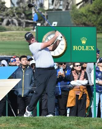 February 2, 2025, Pebble Beach, Ca, USA: Sepp Straka during the final round of the AT&T Pebble Beach Pro-Am 2025 at Pebble Beach Golf Links on February 02, 2025 in Pebble Beach, California. Photo: Casey Flanigan imageSPACE Pebble Beach USA - ZUMAi237 20250202_zsa_i237_028 Copyright: xFlanigan Imagespacex