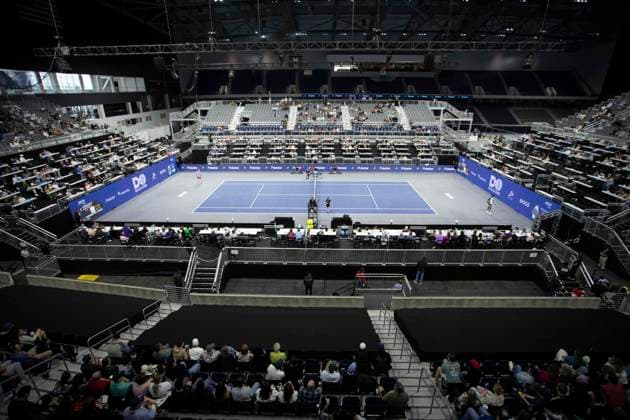February 2, 2025, Frisco, Texas, USA: A match between JACK PENNINGTON JONES (GBR) and CHRISTIAN EUBANKS (USA) takes place during round 2 of the qualifiers at the Dallas Open at the Star in Frisco, TX. CHRIS EUBANKS (USA) defeated JACK PINNINGTON JONES (GBR), 12-4. Frisco USA - ZUMAh193 20250202_zsp_h193_034 Copyright: xDanielxMcGregor-Huyerx