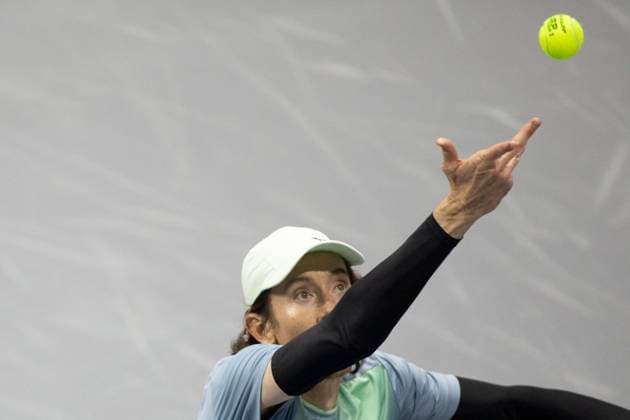 February 2, 2025, Frisco, Texas, USA: JOHN-PATRICK SMITH (AUS) serves during round 2 of the qualifiers at the Dallas Open at the Star in Frisco, TX. Frisco USA - ZUMAh193 20250202_zsp_h193_046 Copyright: xDanielxMcGregor-Huyerx