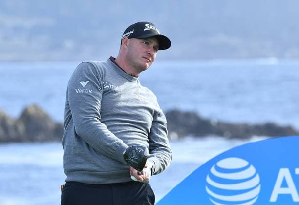 February 2, 2025, Pebble Beach, Ca, USA: Sepp Straka is seen on the 18th hole during the final round of the AT&T Pebble Beach Pro-Am 2025 at Pebble Beach Golf Links on February 02, 2025 in Pebble Beach, California. Photo: Casey Flanigan imageSPACE Pebble Beach USA - ZUMAi237 20250202_zsa_i237_058 Copyright: xFlanigan Imagespacex