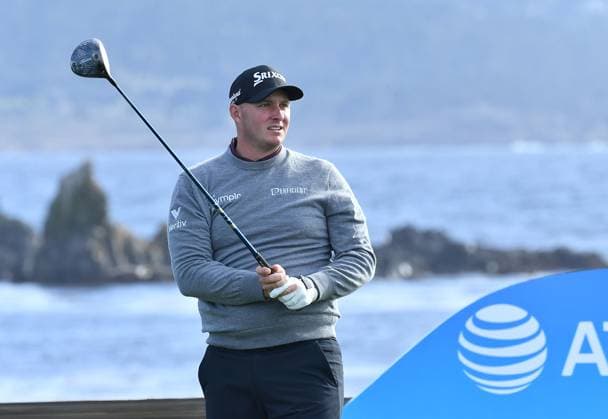 February 2, 2025, Pebble Beach, Ca, USA: Sepp Straka is seen on the 18th hole during the final round of the AT&T Pebble Beach Pro-Am 2025 at Pebble Beach Golf Links on February 02, 2025 in Pebble Beach, California. Photo: Casey Flanigan imageSPACE Pebble Beach USA - ZUMAi237 20250202_zsa_i237_059 Copyright: xFlanigan Imagespacex