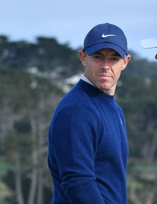 February 2, 2025, Pebble Beach, Ca, USA: Rory McIlroy is seen on the green on hole 17 just before winning the Pro-Am on the final round of the AT&T Pebble Beach Pro-Am 2025 at Pebble Beach Golf Links on February 02, 2025 in Pebble Beach, California. Photo: Casey Flanigan imageSPACE Pebble Beach USA - ZUMAi237 20250202_zsa_i237_061 Copyright: xFlanigan Imagespacex