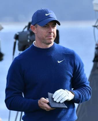 February 2, 2025, Pebble Beach, Ca, USA: Rory McIlroy is seen on the tee of hole 18 just before winning the Pro-Am on the final round of the AT&T Pebble Beach Pro-Am 2025 at Pebble Beach Golf Links on February 02, 2025 in Pebble Beach, California. Photo: Casey Flanigan imageSPACE Pebble Beach USA - ZUMAi237 20250202_zsa_i237_062 Copyright: xFlanigan Imagespacex
