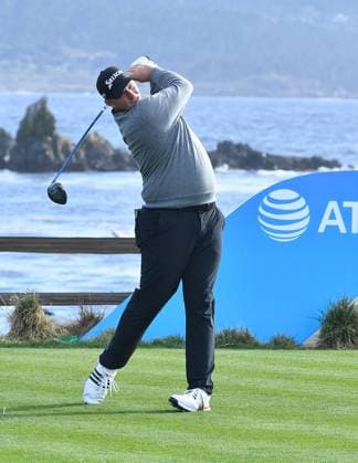 February 2, 2025, Pebble Beach, Ca, USA: Sepp Straka is seen on the 18th hole during the final round of the AT&T Pebble Beach Pro-Am 2025 at Pebble Beach Golf Links on February 02, 2025 in Pebble Beach, California. Photo: Casey Flanigan imageSPACE Pebble Beach USA - ZUMAi237 20250202_zsa_i237_068 Copyright: xFlanigan Imagespacex