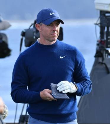 February 2, 2025, Pebble Beach, Ca, USA: Rory McIlroy is seen on the tee at hole 17 just before winning the Pro-Am on the final round of the AT&T Pebble Beach Pro-Am 2025 at Pebble Beach Golf Links on February 02, 2025 in Pebble Beach, California. Photo: Casey Flanigan imageSPACE Pebble Beach USA - ZUMAi237 20250202_zsa_i237_117 Copyright: xFlanigan Imagespacex