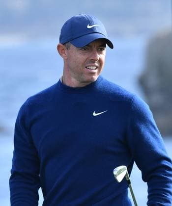 February 2, 2025, Pebble Beach, Ca, USA: Rory McIlroy is seen on the tee at hole 17 just before winning the Pro-Am on the final round of the AT&T Pebble Beach Pro-Am 2025 at Pebble Beach Golf Links on February 02, 2025 in Pebble Beach, California. Photo: Casey Flanigan imageSPACE Pebble Beach USA - ZUMAi237 20250202_zsa_i237_122 Copyright: xFlanigan Imagespacex