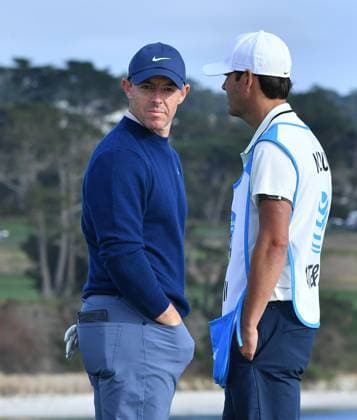 February 2, 2025, Pebble Beach, Ca, USA: Rory McIlroy is seen on the 17th hole during the final round of the AT&T Pebble Beach Pro-Am 2025 at Pebble Beach Golf Links on February 02, 2025 in Pebble Beach, California. Photo: Casey Flanigan imageSPACE Pebble Beach USA - ZUMAi237 20250202_zsa_i237_126 Copyright: xFlanigan Imagespacex