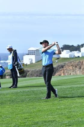 February 2, 2025, Pebble Beach, Ca, USA: Cameron Davis during the final round of the AT&T Pebble Beach Pro-Am 2025 at Pebble Beach Golf Links on February 02, 2025 in Pebble Beach, California. Photo: Casey Flanigan imageSPACE Pebble Beach USA - ZUMAi237 20250202_zsa_i237_132 Copyright: xFlanigan Imagespacex