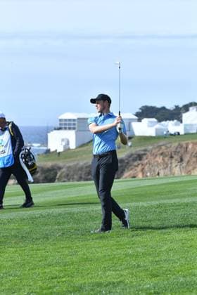 February 2, 2025, Pebble Beach, Ca, USA: Cameron Davis during the final round of the AT&T Pebble Beach Pro-Am 2025 at Pebble Beach Golf Links on February 02, 2025 in Pebble Beach, California. Photo: Casey Flanigan imageSPACE Pebble Beach USA - ZUMAi237 20250202_zsa_i237_133 Copyright: xFlanigan Imagespacex