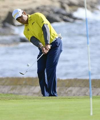 Golf: AT&T Pebble Beach Pro-Am Hideki Matsuyama of Japan plays a shot on the 18th hole in the final round of the AT&amp;T Pebble Beach Pro-Am golf tournament on Feb. 2, 2025, at Pebble Beach Golf Links in Pebble Beach, California.  A14AA0004088478P