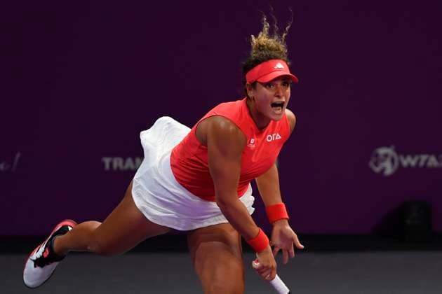 Transylvania Open - Victoriya Tomova v Mayar Sherif Mayar Sherif of Egypt in action against Victoriya Tomova of Bulgaria during the WTA, Tennis Damen Tour Transylvania Open match, in Cluj Napoca, Monday 03 February 2025. Alex Nicodim Imago Images Copyright: xAlexxNicodimx
