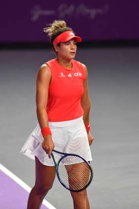 Transylvania Open - Victoriya Tomova v Mayar Sherif Mayar Sherif of Egypt in action against Victoriya Tomova of Bulgaria during the WTA, Tennis Damen Tour Transylvania Open match, in Cluj Napoca, Monday 03 February 2025. Alex Nicodim Imago Images Copyright: xAlexxNicodimx