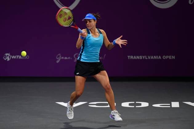Transylvania Open - Victoriya Tomova v Mayar Sherif Victoriya Tomova of Bulgaria in action against Mayar Sherif of Egypt during the WTA, Tennis Damen Tour Transylvania Open match, in Cluj Napoca, Monday 03 February 2025. Alex Nicodim Imago Images Copyright: xAlexxNicodimx